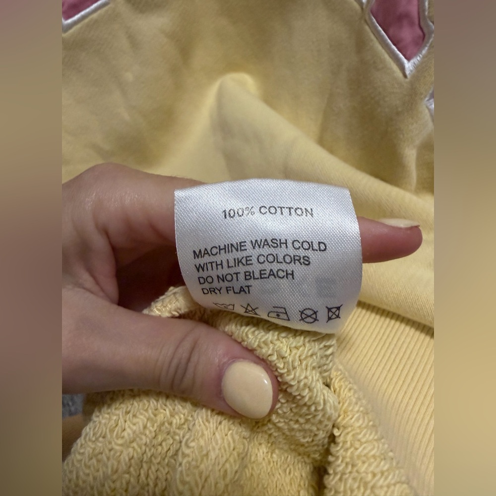 Parke Large/XL Summerland Yellow + Pink Mockneck Sweatshirt. 💕⚡️ - Picture 4 of 4